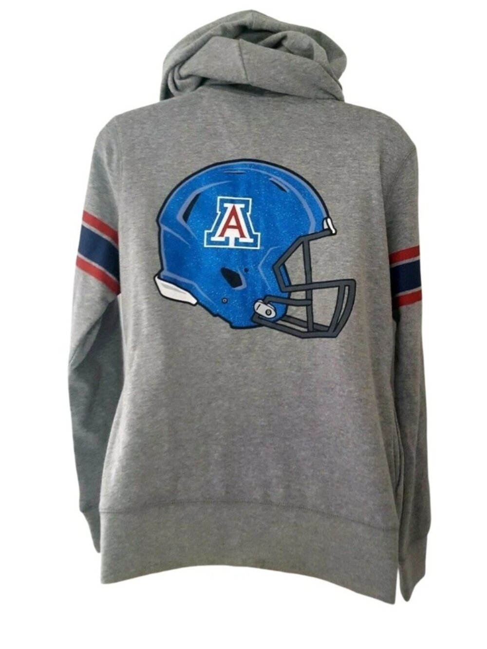 Arizona Wildcats Womens Juniors Hoodie Size Large 11/13 Sparkle Helmet Logo New